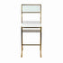 Chivari Melissa Barstool in Gold Stainless Steel Frame with White Cushion Seat and Back BMMG-WHI-KIT-AX