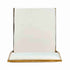 Chivari Melissa Barstool in Gold Stainless Steel Frame with White Cushion Seat and Back BMMG-WHI-KIT-AX