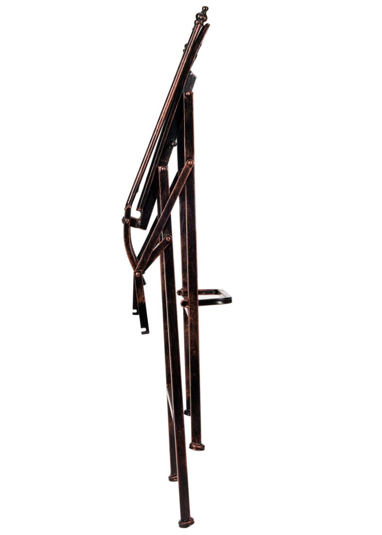 Chivari Bronze Barcelona Bistro Barstool with Square Seat and Back BBBMBR-AX-T