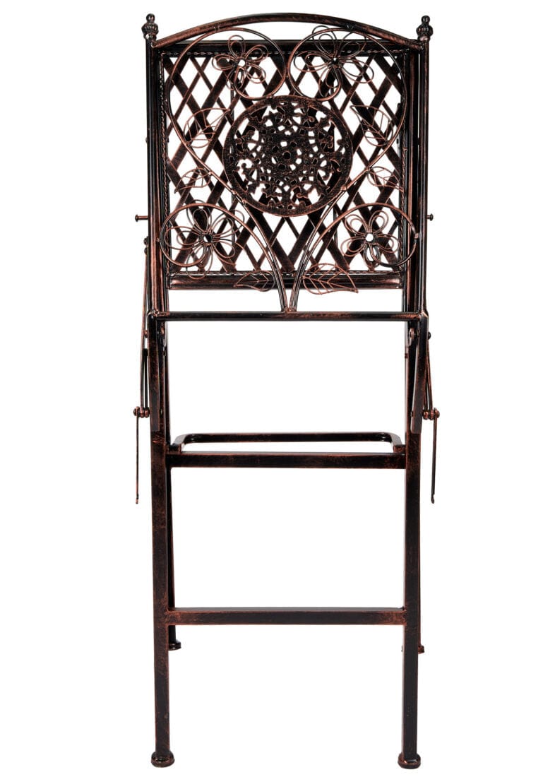 Chivari Bronze Barcelona Bistro Barstool with Square Seat and Back BBBMBR-AX-T