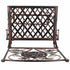 Chivari Bronze Barcelona Bistro Barstool with Square Seat and Back BBBMBR-AX-T