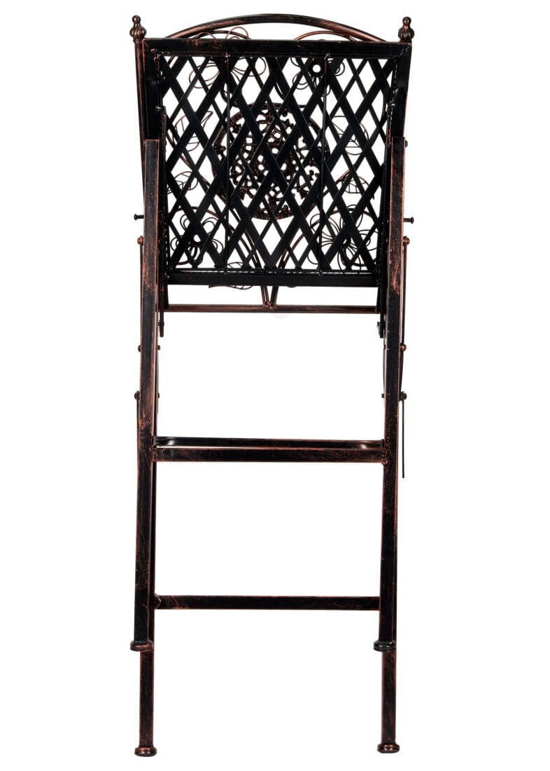 Chivari Bronze Barcelona Bistro Barstool with Square Seat and Back BBBMBR-AX-T