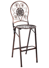 Bronze Barcelona Bistro Barstool with Round Seat and Back