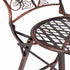 Chivari Bronze Barcelona Bistro Barstool with Round Seat and Back BBBMRBR-AX-T