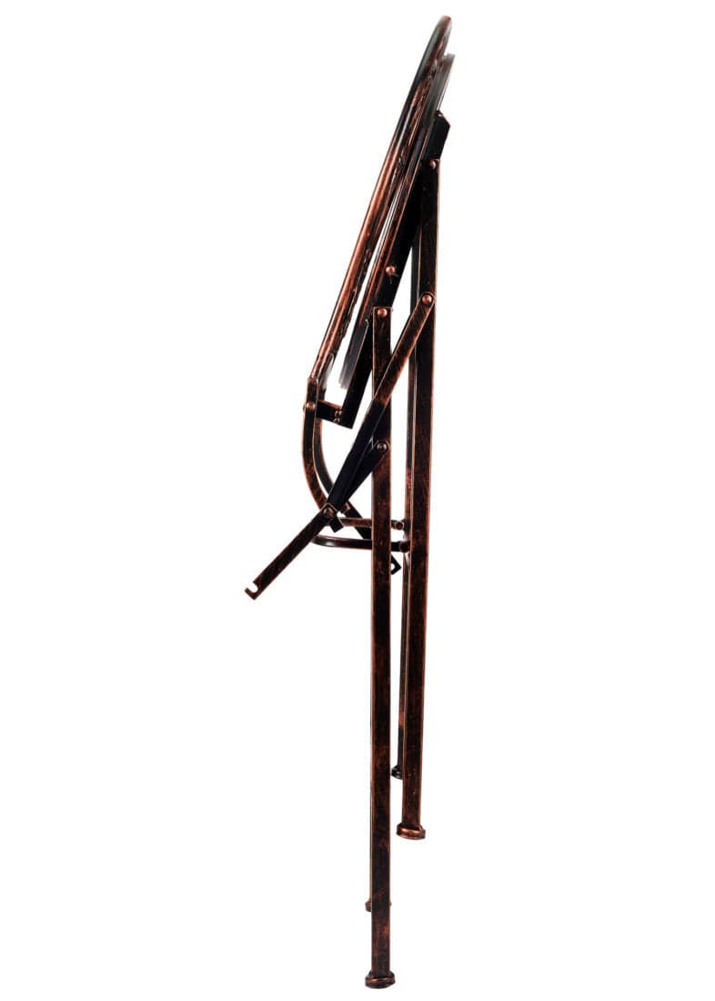Chivari Bronze Barcelona Bistro Barstool with Round Seat and Back BBBMRBR-AX-T