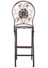 Chivari Bronze Barcelona Bistro Barstool with Round Seat and Back BBBMRBR-AX-T