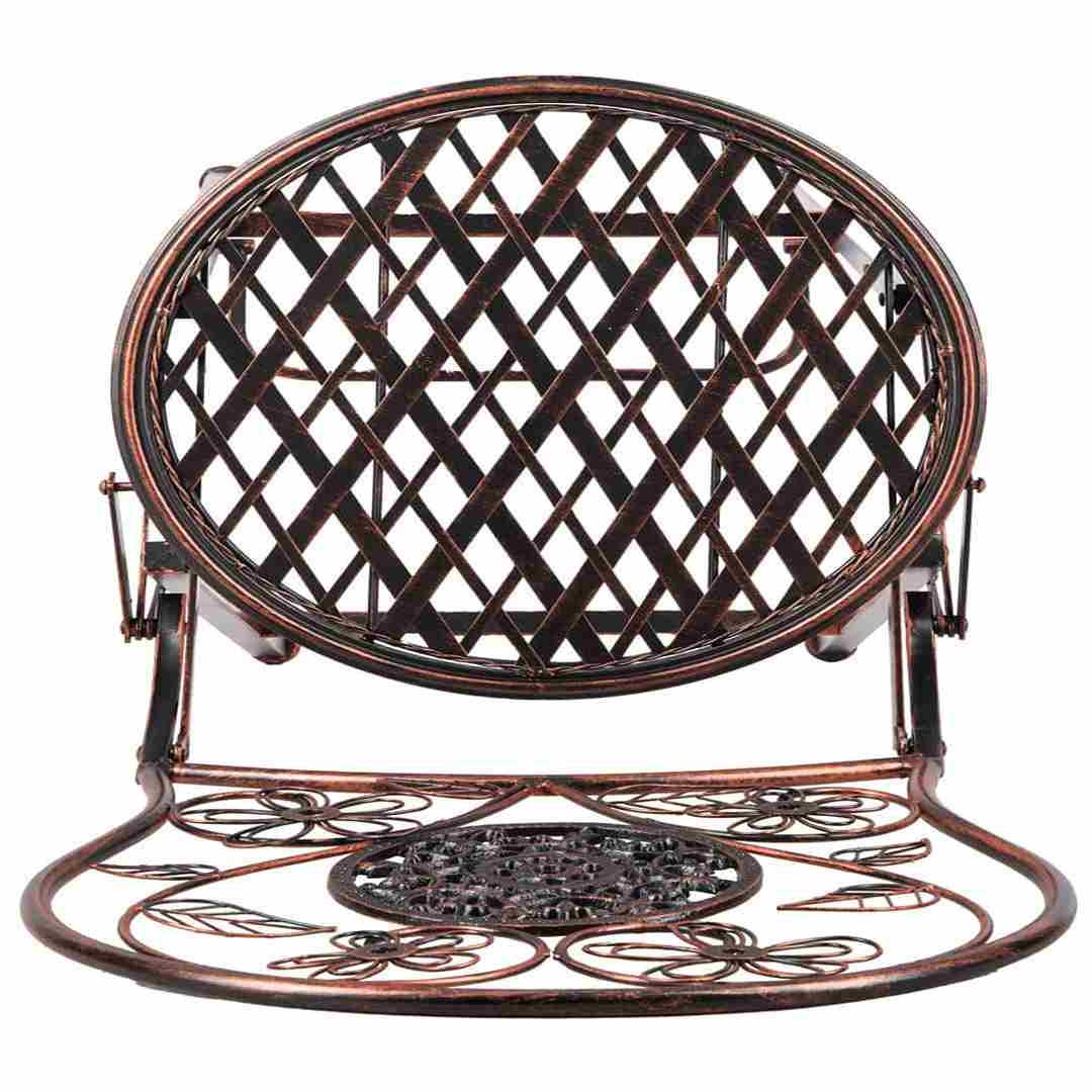 Chivari Bronze Barcelona Bistro Barstool with Round Seat and Back BBBMRBR-AX-T