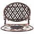 Chivari Bronze Barcelona Bistro Barstool with Round Seat and Back BBBMRBR-AX-T