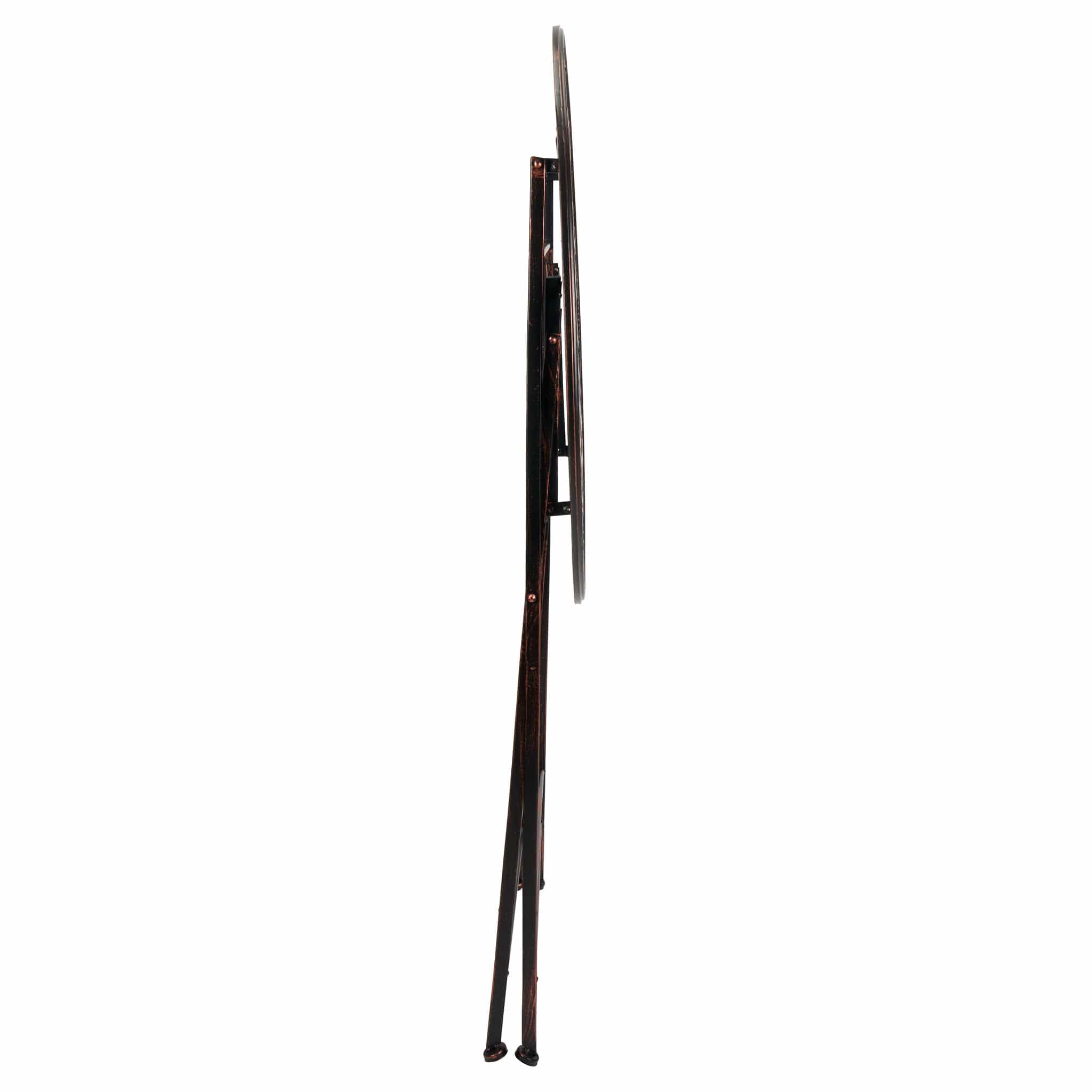 Chivari 32" Bronze Barcelona Bistro Cocktail Table TBBBMBR-AX-T