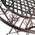 Chivari 32" Bronze Barcelona Bistro Cocktail Table TBBBMBR-AX-T