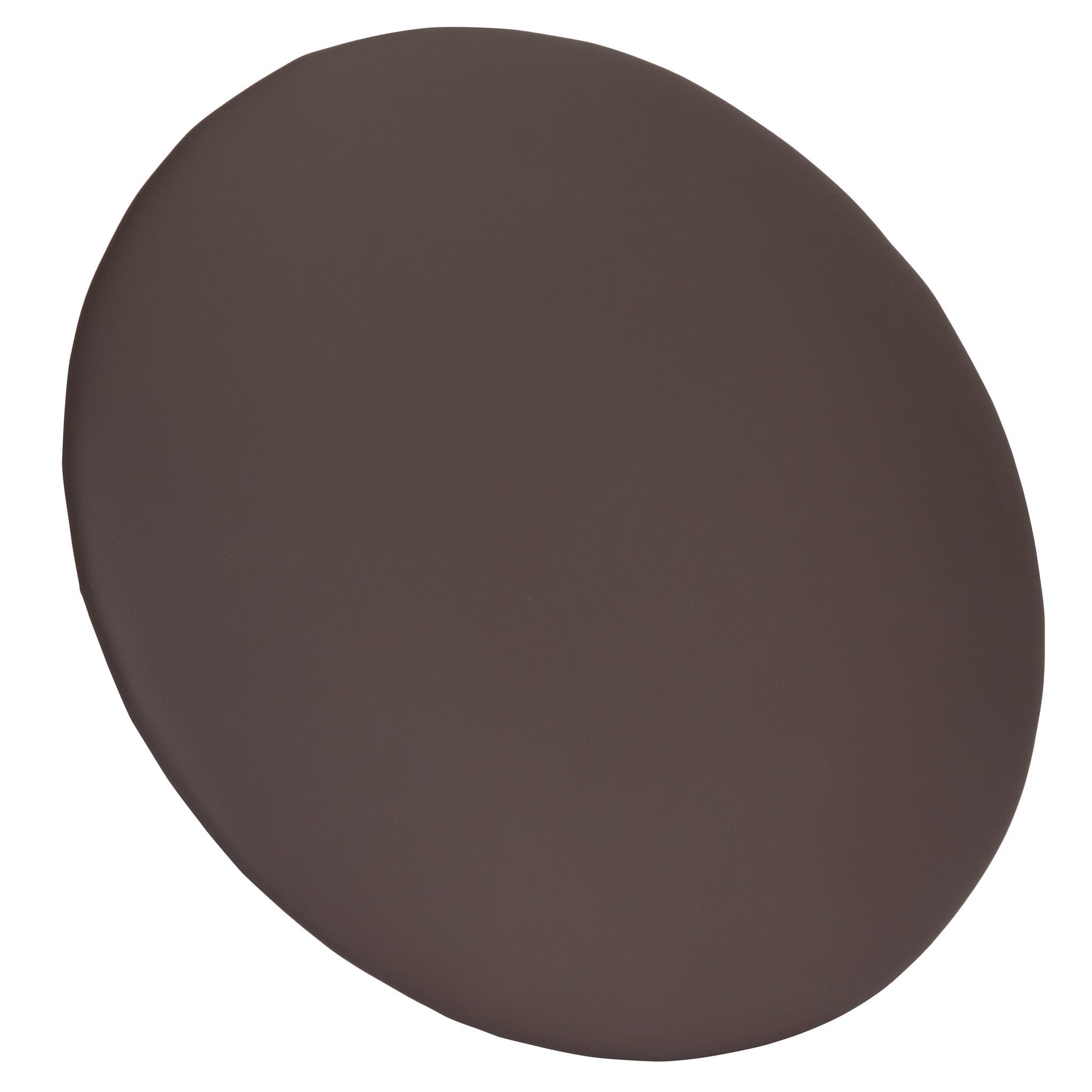 Chivari Chocolate Brown Round Vinyl Panel Back Cushion CUSH-PANVIN-RDBRN-ZG-T
