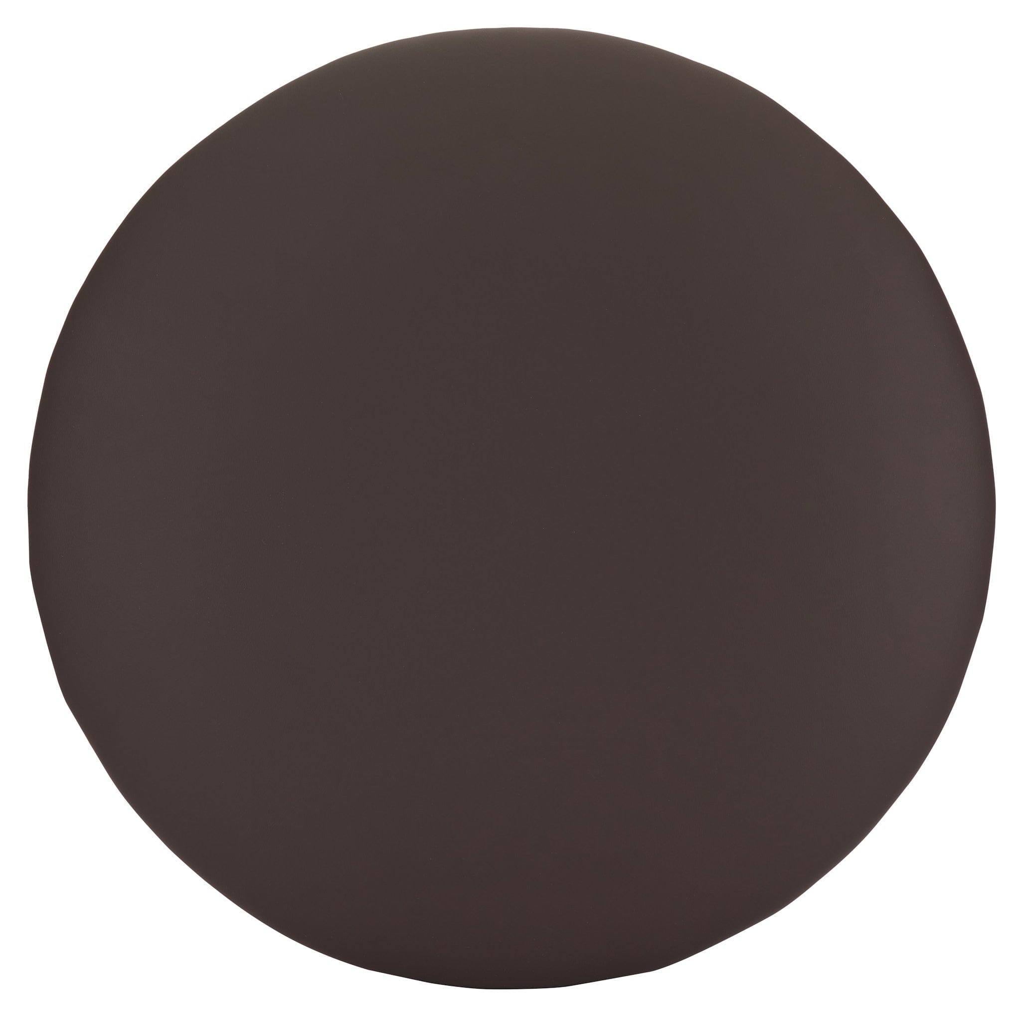 Chivari Chocolate Brown Round Vinyl Panel Back Cushion CUSH-PANVIN-RDBRN-ZG-T