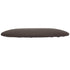 Chivari Chocolate Brown Round Vinyl Panel Back Cushion CUSH-PANVIN-RDBRN-ZG-T