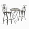 Chivari Barcelona Bistro Set in Copper includes 32" Cocktail Table and 2 Barstools BBBMC-KT-AX