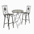 Chivari Barcelona Bistro Set in Copper includes 32" Cocktail Table and 2 Barstools BBBMC-KT-AX