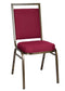 Chivari Burgundy Fabric on Gold Vein Frame Square Back Banquet Chair CQSFBU-ZF-T
