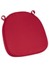 Chivari Burgundy Fabric 2” Thick Cross Back Cushion CUSHXSTRAP-BURG-AX-T