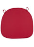 Chivari Burgundy Fabric 2” Thick Cross Back Cushion CUSHXSTRAP-BURG-AX-T