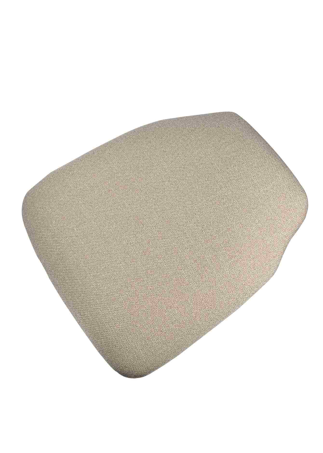 Chivari Beige Tweed 1.75" Thick Fabric Panel Chiavari Chair Cushion CUSHPANFABBURTAN-AX-T
