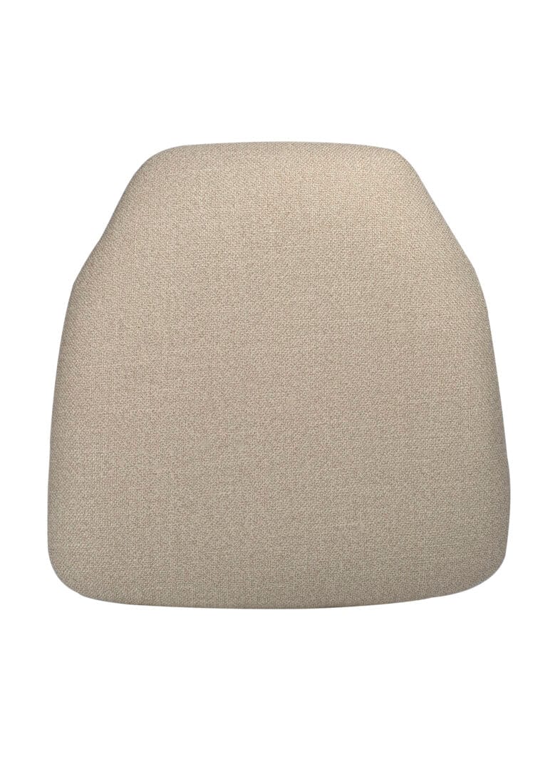 Chivari Beige Tweed 1.75" Thick Fabric Panel Chiavari Chair Cushion CUSHPANFABBURTAN-AX-T