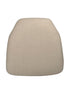 Chivari Beige Tweed 1.75" Thick Fabric Panel Chiavari Chair Cushion CUSHPANFABBURTAN-AX-T