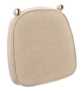 Chivari Beige with Beige Piping 2.5" Thick Chair Cushion - World's Best Cushions CUSHBST-BRBR-AX-T