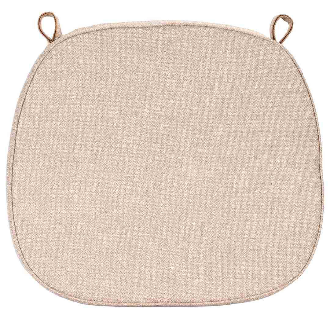 Chivari Burlap Tan 2.0" Thick  Willow Wood Velcro Strap Cushion CUSHWWSTRAPBLP-T