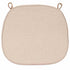 Chivari Burlap Tan 2.0" Thick  Willow Wood Velcro Strap Cushion CUSHWWSTRAPBLP-T
