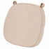 Chivari Burlap Tan 2.0" Thick  Willow Wood Velcro Strap Cushion CUSHWWSTRAPBLP-T