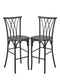 Chivari Black Resin Steel Skeleton™ Willow Barstool - 2 Pack - Some Assembly Required BWRB-KD-ST-AX-2