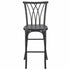 Chivari Black Resin Steel Skeleton™ Willow Barstool - 2 Pack - Some Assembly Required BWRB-KD-ST-AX-2