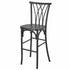 Chivari Black Resin Steel Skeleton™ Willow Barstool - 2 Pack - Some Assembly Required BWRB-KD-ST-AX-2