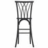 Chivari Black Resin Steel Skeleton™ Willow Barstool - 2 Pack - Some Assembly Required BWRB-KD-ST-AX-2