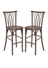 Chivari Fruitwood Resin Steel Skeleton™ Willow Barstool - 2 Pack - Some Assembly Required BWRF-KD-ST-AX-2