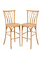Chivari Natural Resin Steel Skeleton™  Willow Barstool - 2 Pack - Some Assembly Required BWRN-KD-ST-AX-2