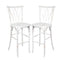 Chivari White Distressed Resin Steel Skeleton™ Willow Barstool - 2 Pack - Some Assembly Required BWRWD-KD-ST-AX-2
