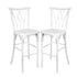 Chivari White Distressed Resin Steel Skeleton™ Willow Barstool - 2 Pack - Some Assembly Required BWRWD-KD-ST-AX-2