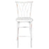 Chivari White Distressed Resin Steel Skeleton™ Willow Barstool - 2 Pack - Some Assembly Required BWRWD-KD-ST-AX-2