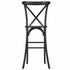 Chivari Black Resin Steel Skeleton™ Cross Back  Barstool - 2 Pack - Some Assembly Required BXRB-KD-ST-AX-2