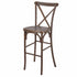 Chivari Fruitwood Resin Steel Skeleton™ Cross Back Barstool - 2 Pack - Some Assembly Required BXRF-KD-ST-AX-2