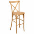 Chivari Natural Resin Steel Skeleton™ Cross Back Barstool - 2 Pack - Some Assembly Required BXRN-KD-ST-AX-2