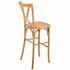 Chivari Natural Resin Steel Skeleton™ Cross Back Barstool - 2 Pack - Some Assembly Required BXRN-KD-ST-AX-2