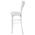 Chivari White Distressed Resin Steel Skeleton™ Cross Back Barstool - 2 Pack - Some Assembly Required BXRWD-KD-ST-AX-2