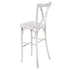 Chivari White Distressed Resin Steel Skeleton™ Cross Back Barstool - 2 Pack - Some Assembly Required BXRWD-KD-ST-AX-2