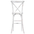 Chivari White Distressed Resin Steel Skeleton™ Cross Back Barstool - 2 Pack - Some Assembly Required BXRWD-KD-ST-AX-2
