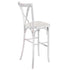 Chivari White Distressed Resin Steel Skeleton™ Cross Back Barstool - 2 Pack - Some Assembly Required BXRWD-KD-ST-AX-2