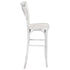 Chivari White Distressed Resin Steel Skeleton™ Cross Back Barstool - 2 Pack - Some Assembly Required BXRWD-KD-ST-AX-2