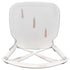 Chivari White Distressed Resin Steel Skeleton™ Cross Back Barstool - 2 Pack - Some Assembly Required BXRWD-KD-ST-AX-2