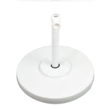 White 50 lbs Umbrella Base with Steel Casing