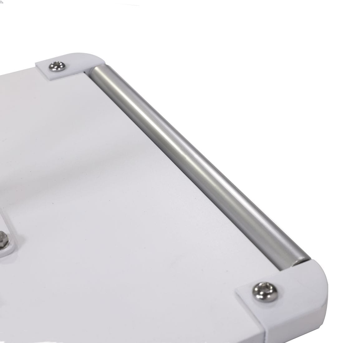 California Umbrellas White 70 lbs Galvanized Steel Base Plate with Roller Wheel Bar for Easy Mobility CAL-CRL070-WHITE